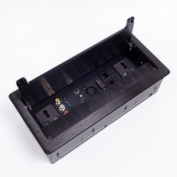 Hộp điện âm bàn USB, VGA, HDMI, Lan... hợp kim cao cấp DL L0215 1 LG L0215B 3