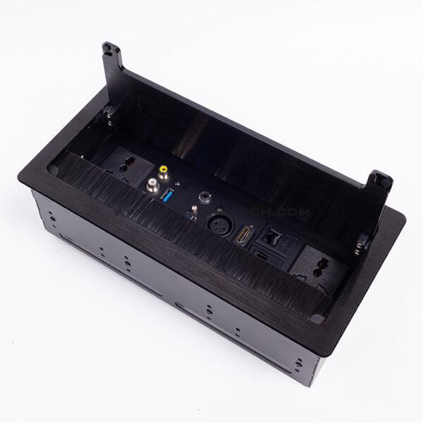 Hộp điện âm bàn USB, VGA, HDMI, Lan... hợp kim cao cấp DL L0215 3 LG L0215B 4