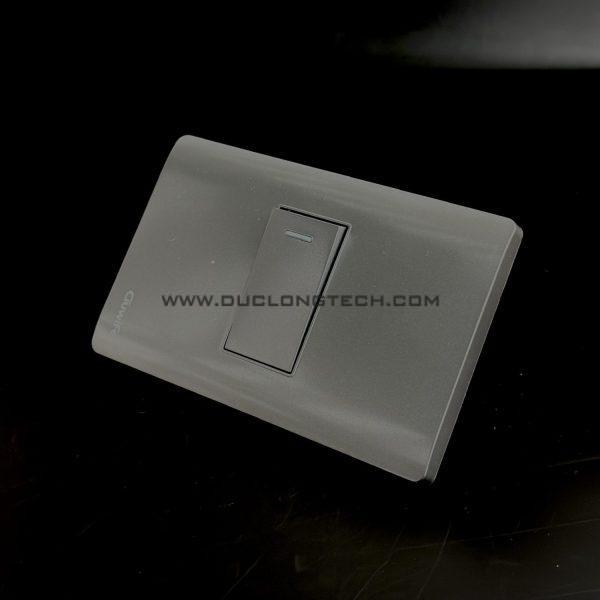 Công Tắc Điện Âm Tường Mặt Nhựa Màu Xám A2G 2 A2G01AG05