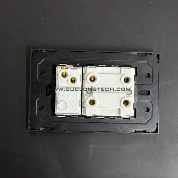 Công Tắc 20A Kết Hợp Công Tắc 16A Mặt Nhôm Xước L93 1 L93S03LG 1